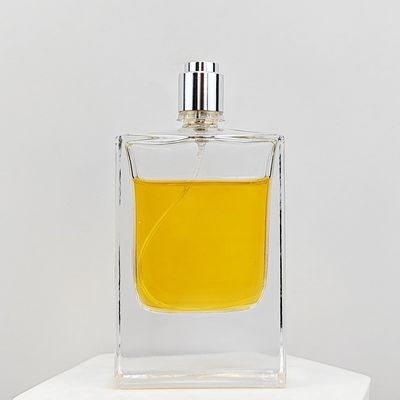 Clear 100ml 50ml Glass Perfume Refill Bottle with Silver Sprayer Stylish and Durable