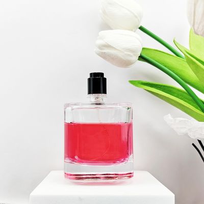 Glass Body Material 100ml Unique Empty Perfume Bottle with Sprayer and Cork Cap