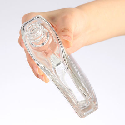 Collar Material Clear Glass 250ml Custom Wine Bottle for Fruit Liqueur Packaging