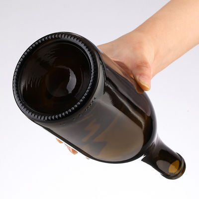 750 ml Glass Champaign Bottles in Black Matt Glass with Clients' Specific Requirements