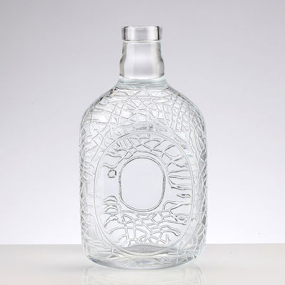 Hot Stamping 1.5L Big Bell Shape Brandy Wine Glass Bottle for Vodka Whisky Rum