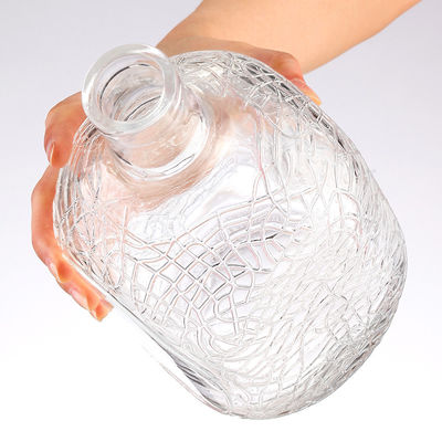 Hot Stamping 1.5L Big Bell Shape Brandy Wine Glass Bottle for Vodka Whisky Rum