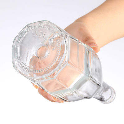 Transparent Gift Vodka Bottle 50ml with Customized Logo Acceptable Cork Sealing Type