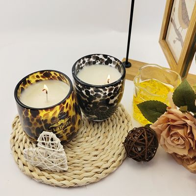 8 oz 10 oz 14 oz Luxury Empty Candle Jars Custom Logo Colorful Container Lid and Box