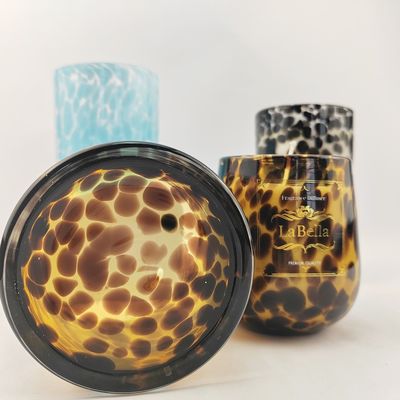 8 oz 10 oz 14 oz Luxury Empty Candle Jars Custom Logo Colorful Container Lid and Box