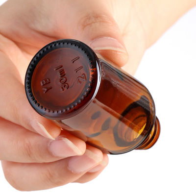 10ml 20ml 30ml Brown Essential Oil Glass Bottle with Bamboo Cover Base Material Glass