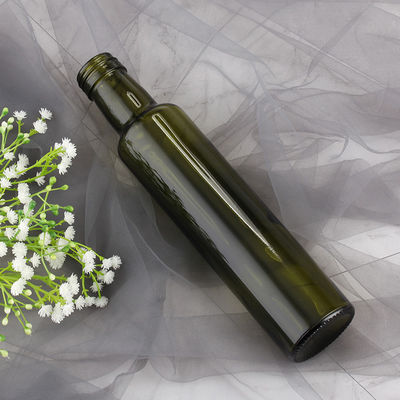 Customer's Choice 500ml Cylindrical Green Condiment Glass Bottles for Olive Oil 250ml