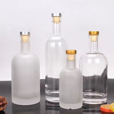 Capacity 200ml/300ml/500ml/750ml/1000ml Glass Bottle with Twelve Zodiac Relief Design
