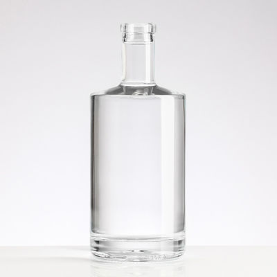 Brandy Liquor Gin Glass Bottle with Stopper 750ml Vodka Glass Body Material