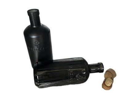 750ml Matte Black Glass Liquor Bottle for Wine within Clients' Specific Requirements