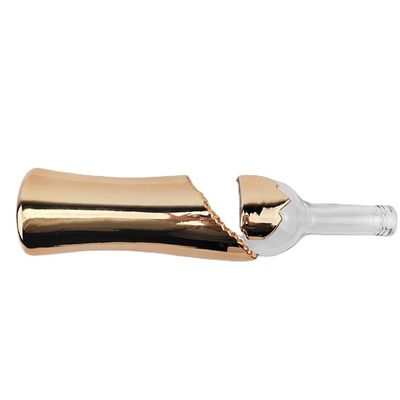 Collar Material Glass Tall Round Long Neck Glass Bottle Ice Wine 750ml 1L Made in Cork Top