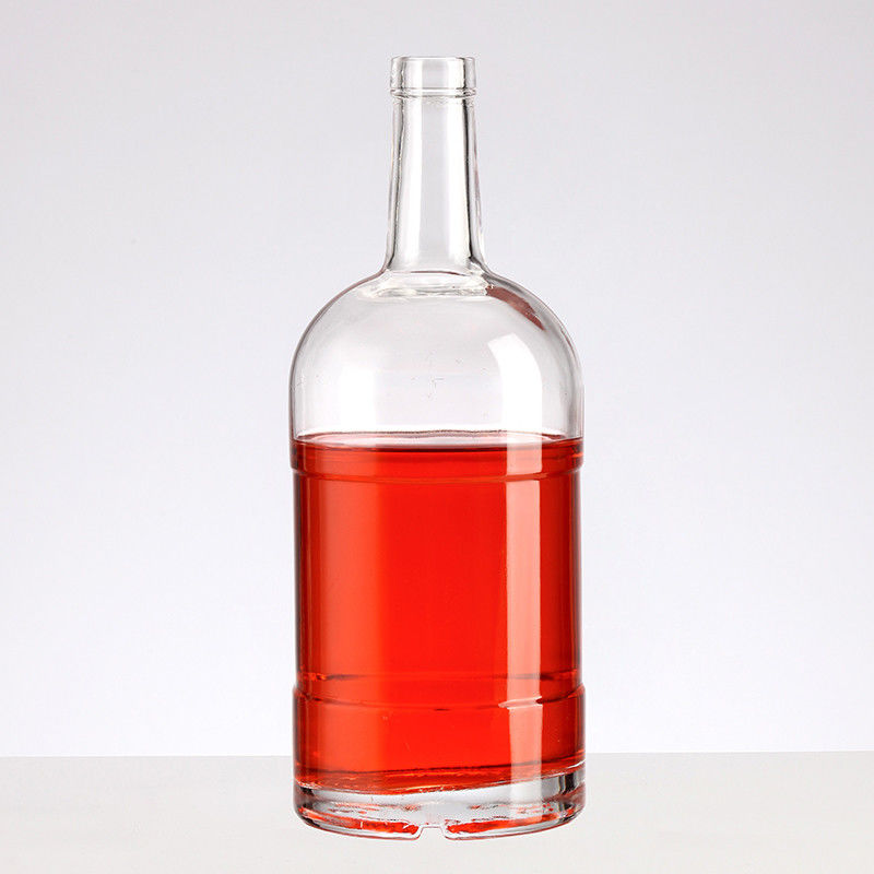 Clear/Frosted/Cylinder Empty Glass Vodka Bottle with Stopper 200ml 375ml 500ml 750ml