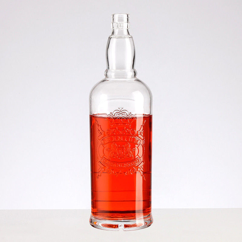 550ml/700ml/750ml Wine Red Wine Spirits Glass Bottle with Screw Cap Big Belly Design