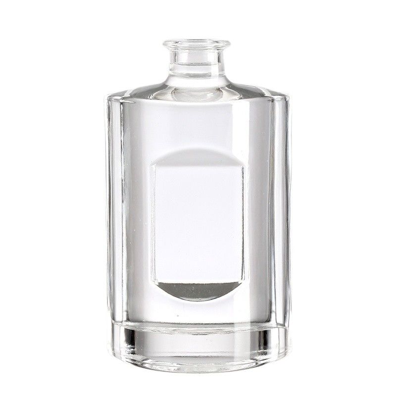 OEM/ODM Welcome 355ml Glass Bottle for Liquor Hot Stamping Surface Rectangle Shape