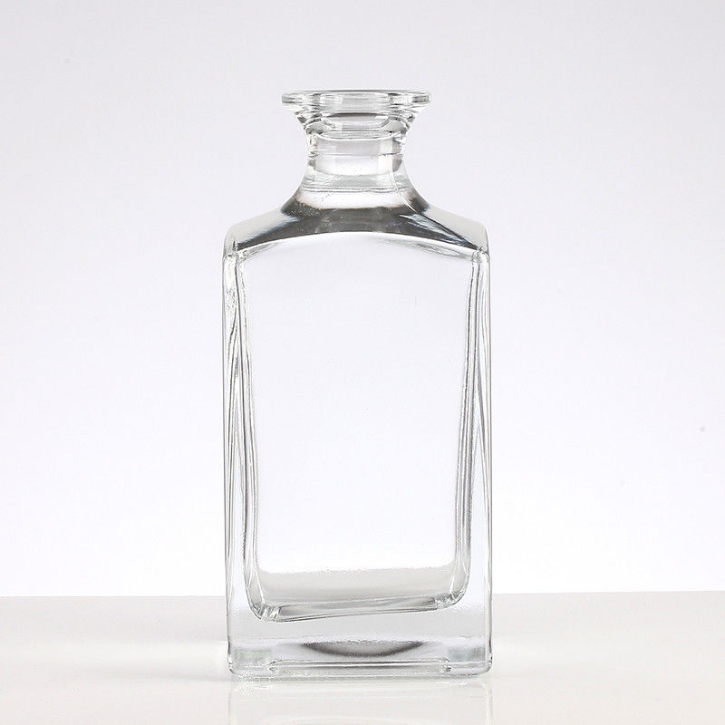 Glass Body Custom Square Wine Bottle with Logo and Cork Clients' Specific Requirements