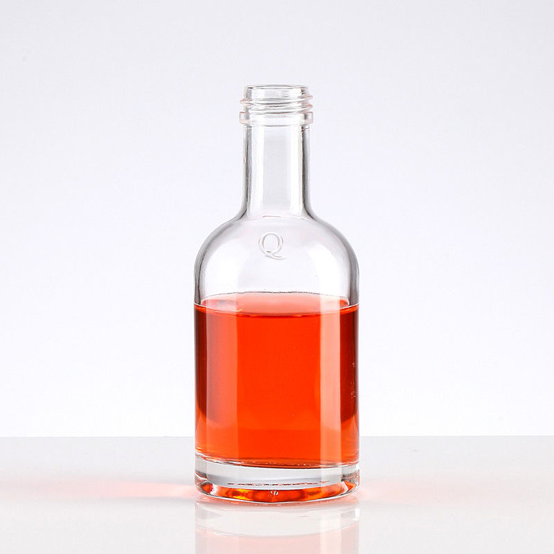 50ml 100ml 250ml Glass Spirit Bottles with Screw Cap Hot Stamping Surface Handling