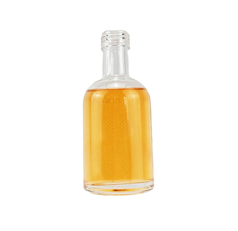 200ml 375ml 500ml 700ml 750ml Round Shape Frosted White Ice Wine Glass Bottle for Whisky