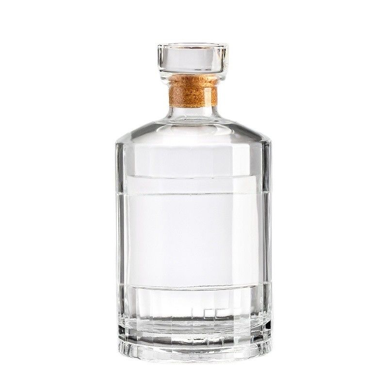 Hot Stamping Glass Wine Bottle Customized Logo and Large Volume for Clients' Needs