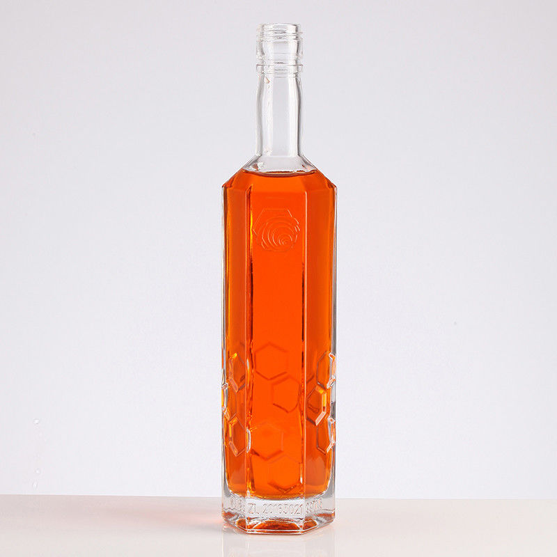 Glass Wine Bottles for Rum Bourbon Vodka Tequila Handcrafted Old Liquor Glass Bottle