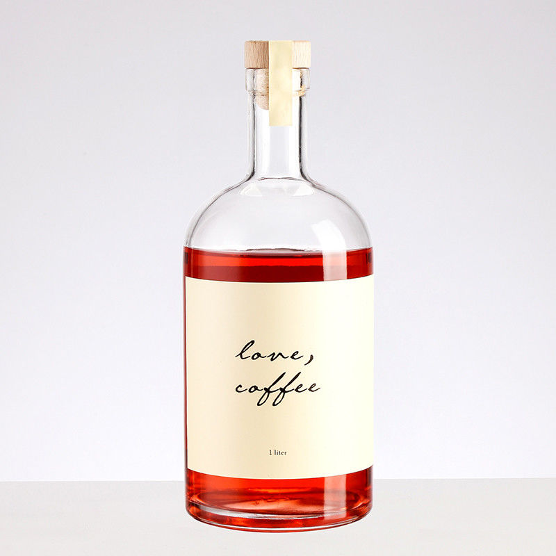 500ml 700ml 1000ml Empty Glass Bottles for Liquor/Vodka/Brandy/Whiskey/Wine Hot Stamping