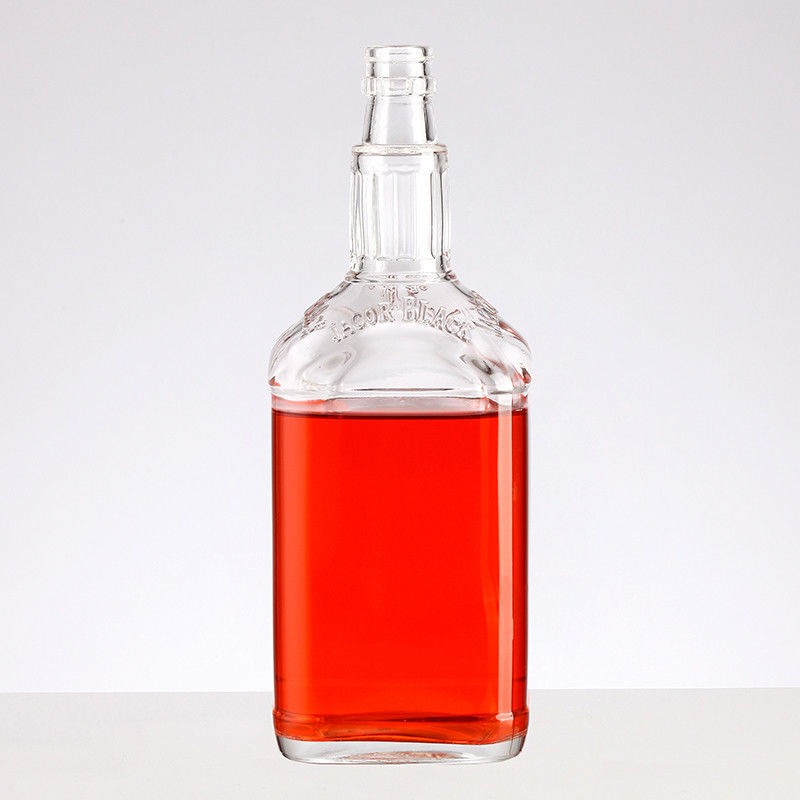 Customized 550ml 750ml Glass Wine Bottle with Metal Screw Cap and Customized Logo