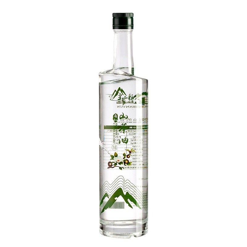 250ml 500ml 750ml 1000ml Square Dark Green Glass Olive Oil Bottle with Hot Stamping