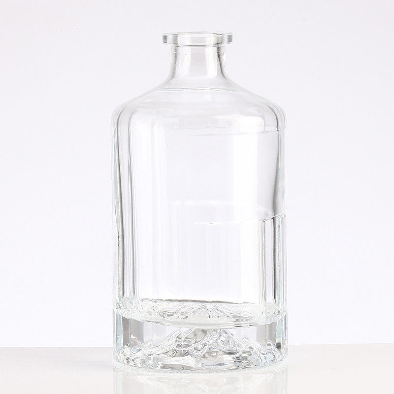 500ML Empty Glass Bottle for Whiskey Vodka Gin Hot Stamping Surface Handling Beverage