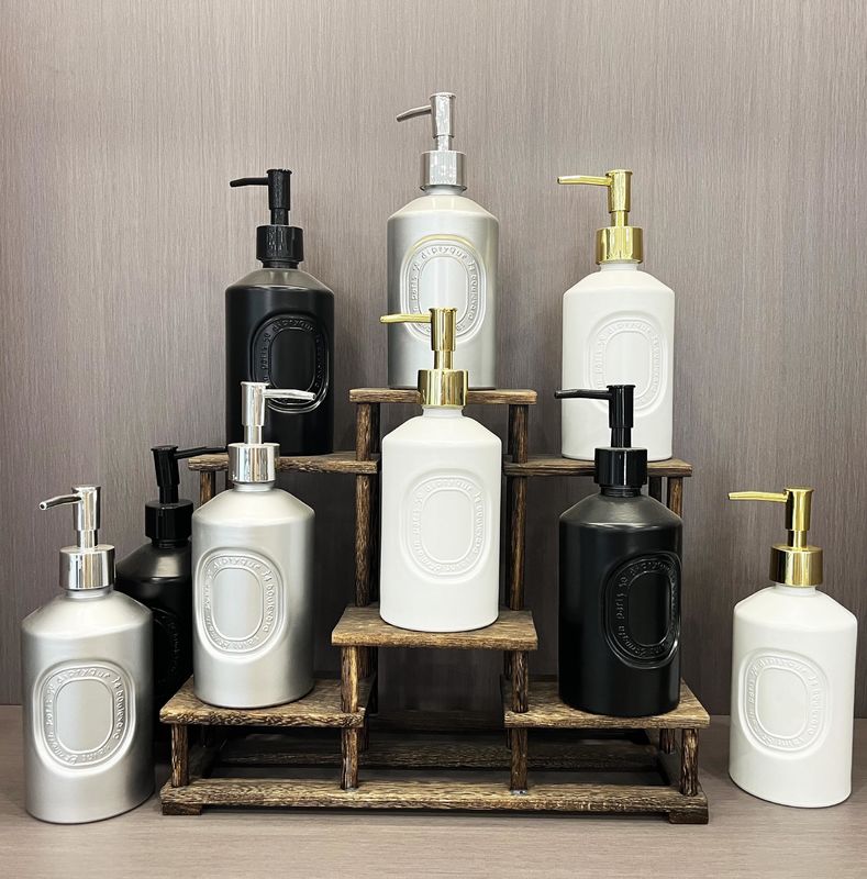 Collar Material Glass 500ml Hand Sanitizing Packaging Foam Dispenser Bottle