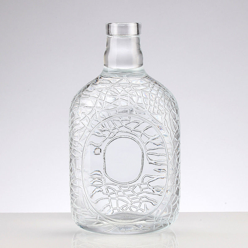 Hot Stamping 1.5L Big Bell Shape Brandy Wine Glass Bottle for Vodka Whisky Rum