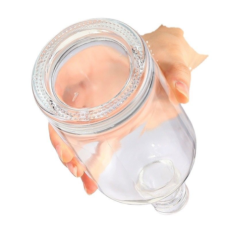 Transparent Gift Vodka Bottle 50ml with Customized Logo Acceptable Cork Sealing Type
