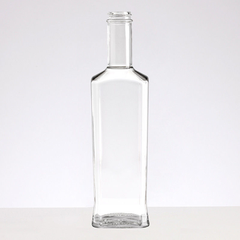 Clear 1L Square Glass Bottle for Alcohol Spirits Liquor Whisky Gin 750ml 1000ml 200ml
